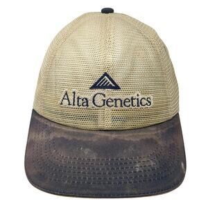 Alta Genetics Strapback Trucker Hat Multi OS Embroidered K-Products Vintage